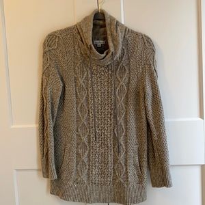 LL Bean Signature Cotton Funnelneck Sweater S